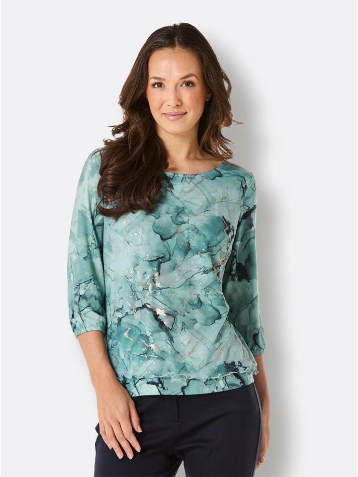 

Рубашка с рукавами 3/4 с принтом лайма и мяты creation L