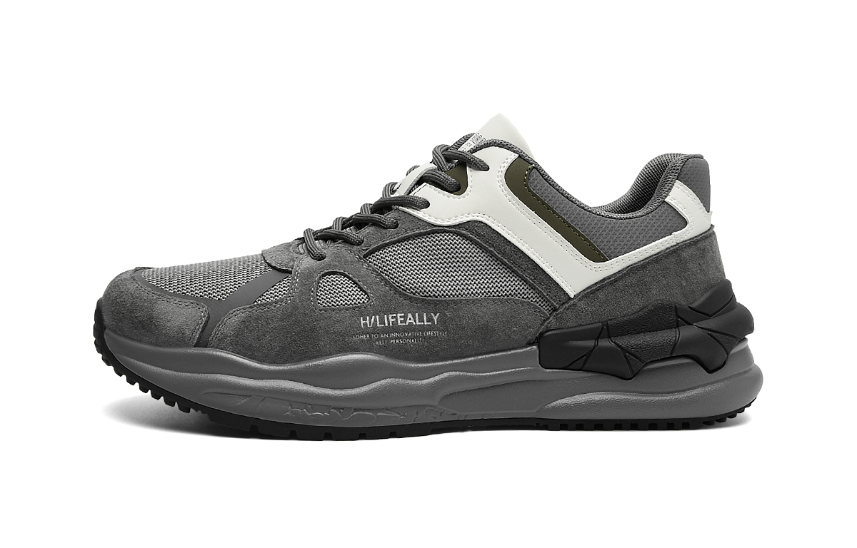 

Повседневные мужские туфли HLA низкие серые