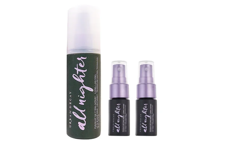 URBAN DECAY URBANDECAY спрей для фиксации макияжа долговременный блестящий прозрачный некомковатый, Long-lasting makeup setting spray set