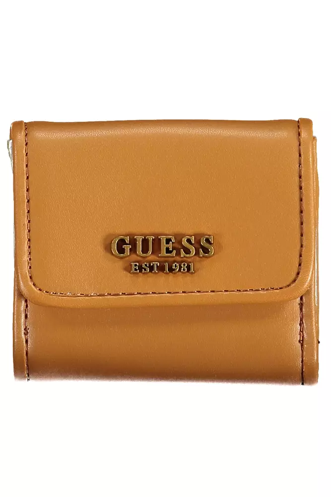 

Коричневый полиэтиленовый женский кошелек Guess Shoes