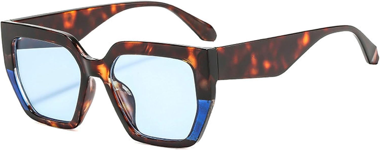 

Willochra Модные большие солнцезащитные очки «кошачий глаз» для женщин, ретро-очки в толстой оправе, квадратные солнцезащитные очки с градиентным переходом цвета, винтажные женские солнцезащитные очки, C4