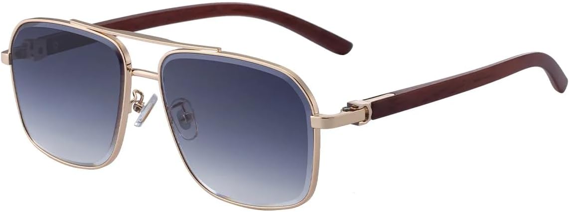 

Солнцезащитные очки для мужчин и женщин - защита UV400 - двойная перемычка, большая оправа, градиентные линзы, для занятий спортом на открытом воздухе и вождения DSVIGF, Tyj503-2