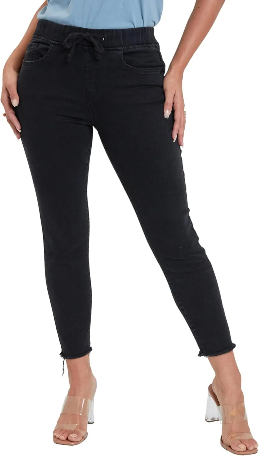 

Royalty for Me Женские укороченные джинсы-джоггеры с высокой посадкой