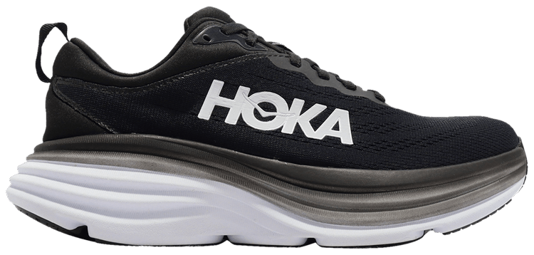 Кроссовки HOKA Wmns Bondi 8 D Wide 'Black White', черный