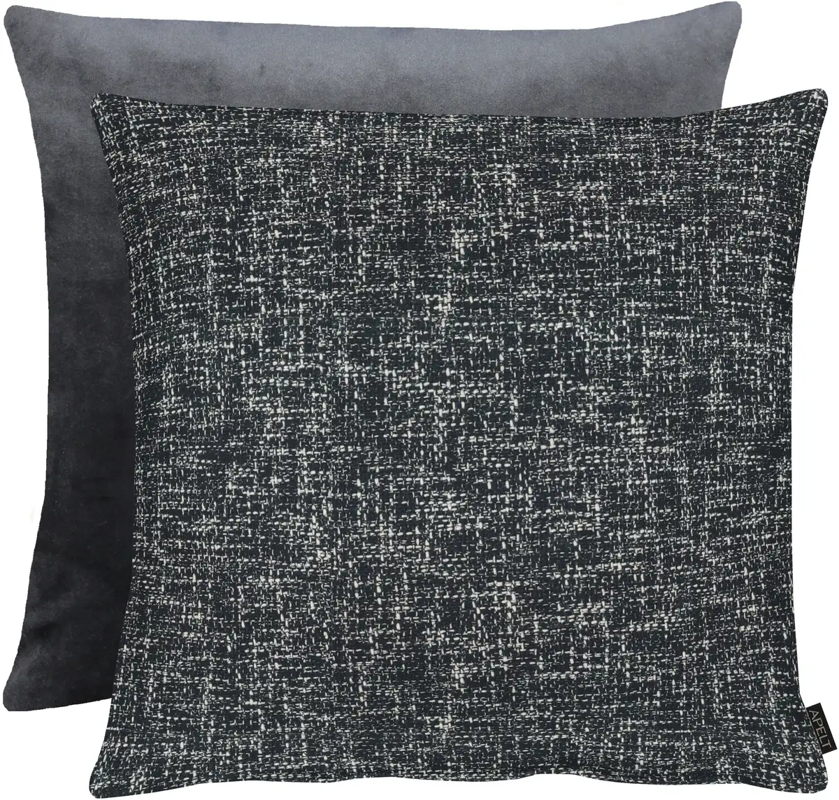 

АПЕЛЬТ декоративная подушка "Андиамо", чехол на подушку двусторонний с наполнителем, 1 шт APELT 65х65 см, цвет anthrazit/schwarz + unifarben