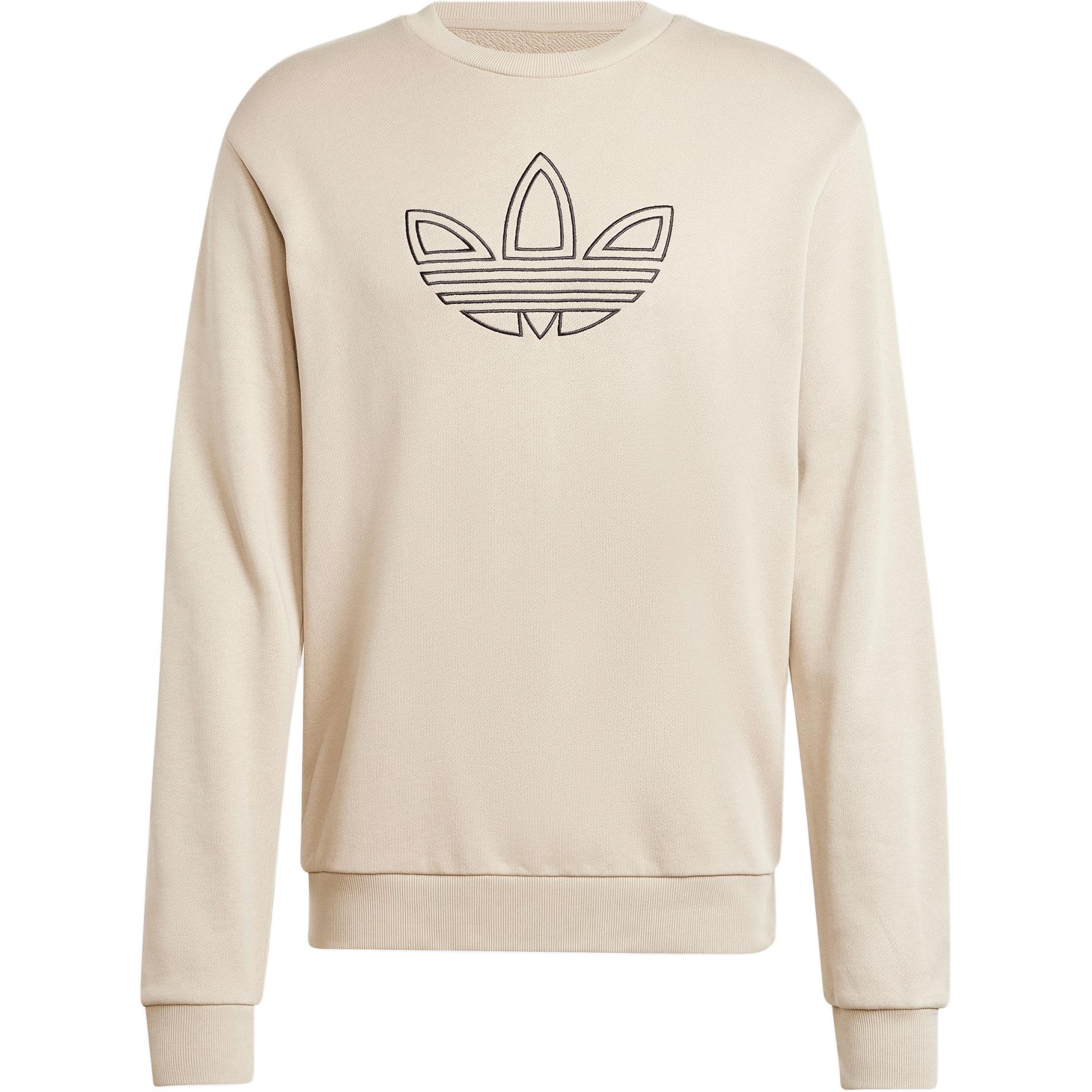 Футболка TREFOIL CREW FW24 мужская бежевая Adidas Originals — фото 2