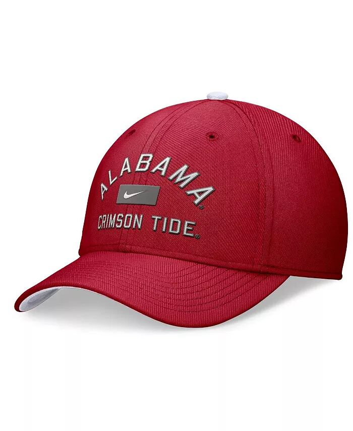 

Мужская гибкая кепка с галочкой Crimson Alabama Crimson Tide Primetime Rise Nike, красный