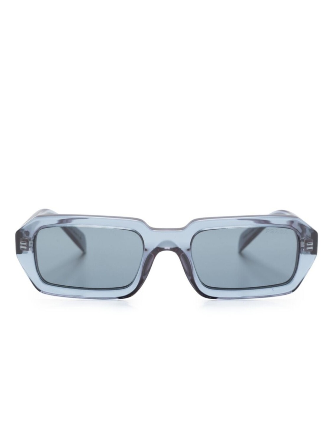 

Prada Eyewear солнцезащитные очки в прямоугольной оправе с логотипом, синий