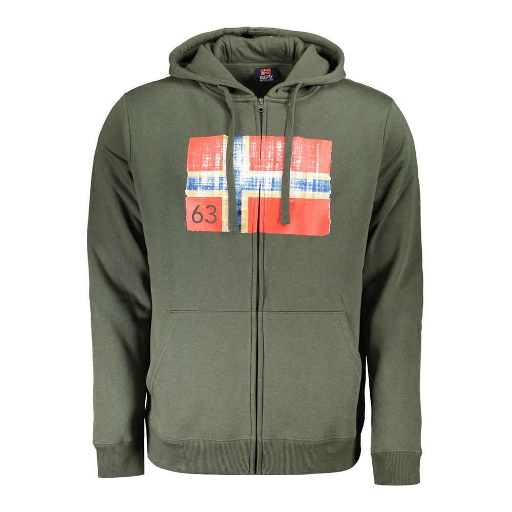

Зеленый хлопковый мужской свитер Geographical Norway