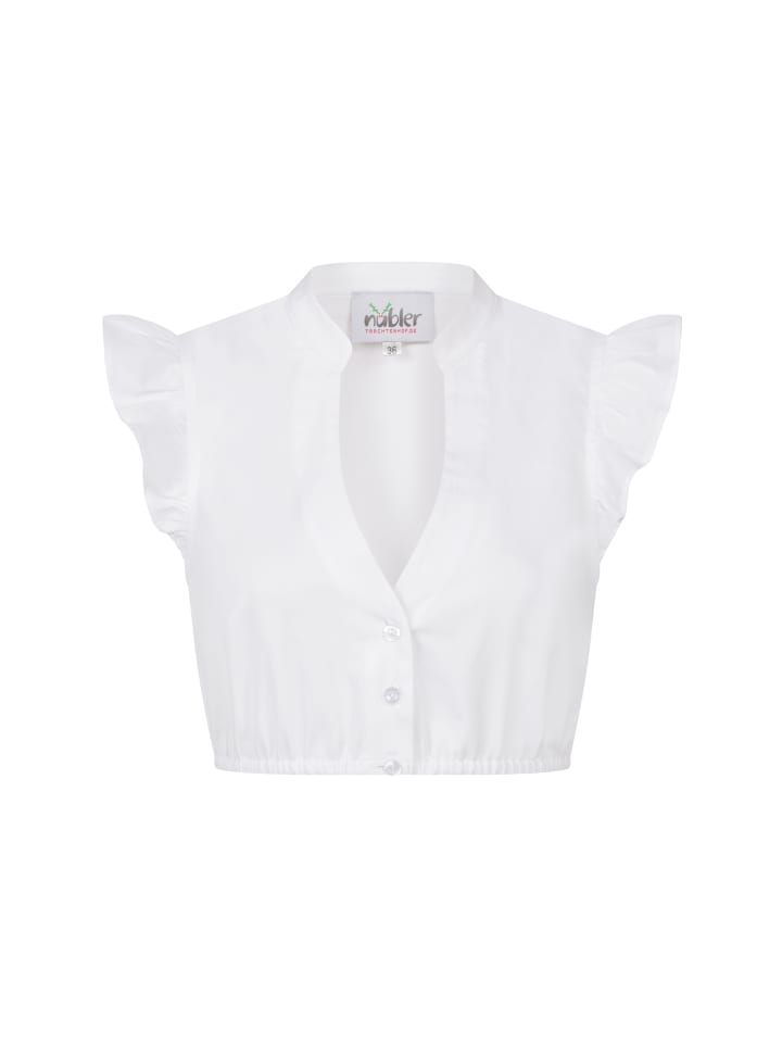 

Блузка Карла с короткими рукавами, дирндль, белая Nübler