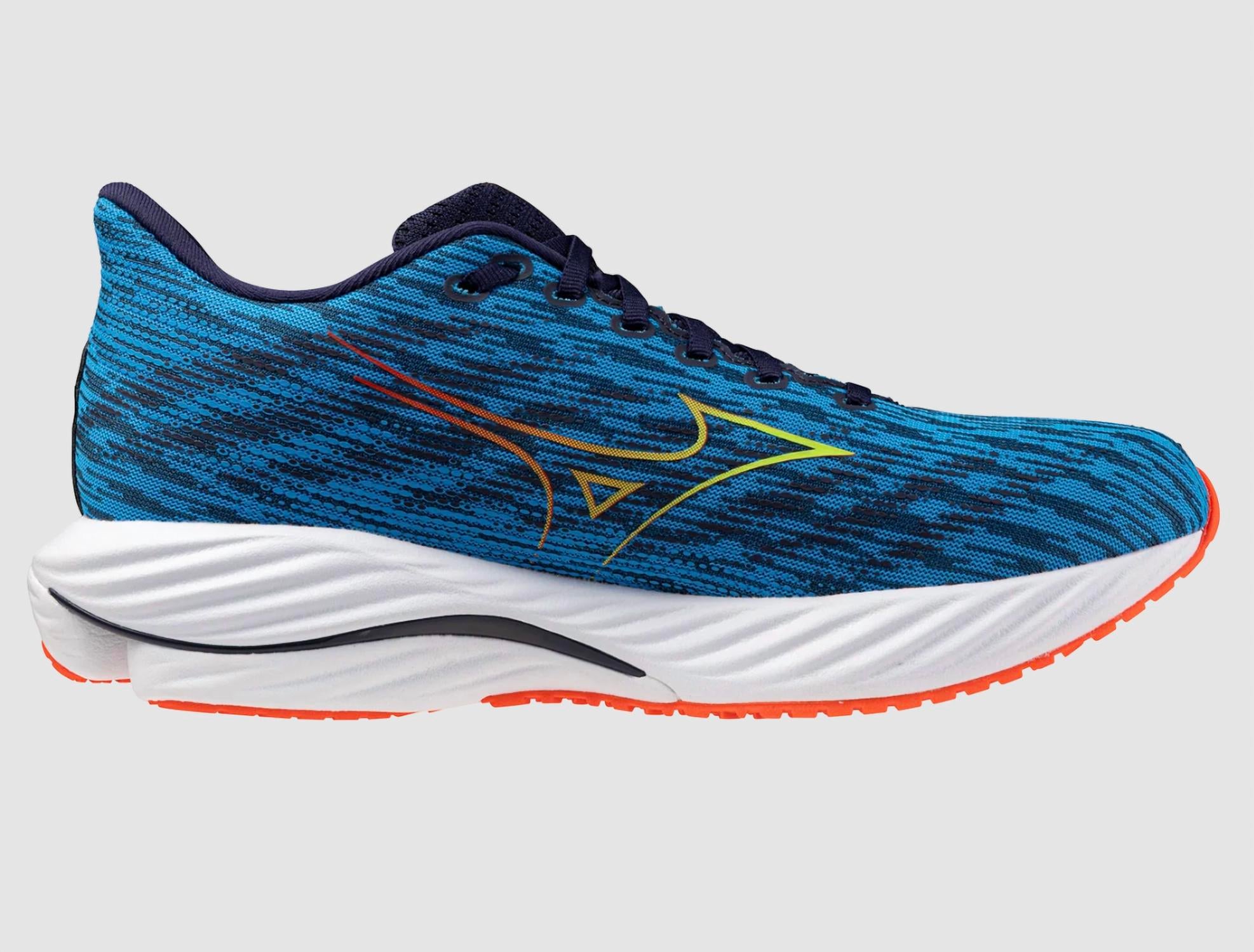 

MIZUNO Мужские беговые кроссовки Wave Rider 28 в цвете Blue Pace/green Gecko