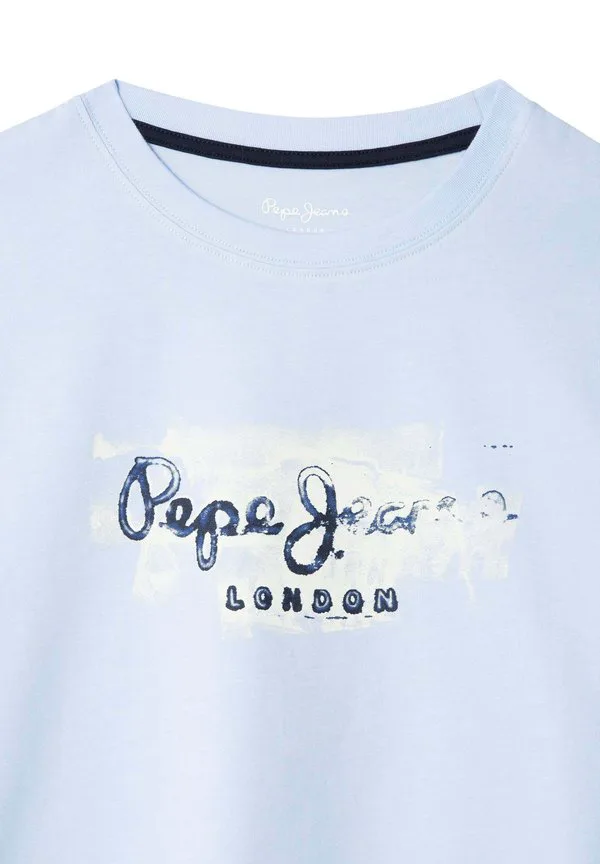 Простая футболка с принтом джошуа Pepe Jeans, Sky Blue — фото 3