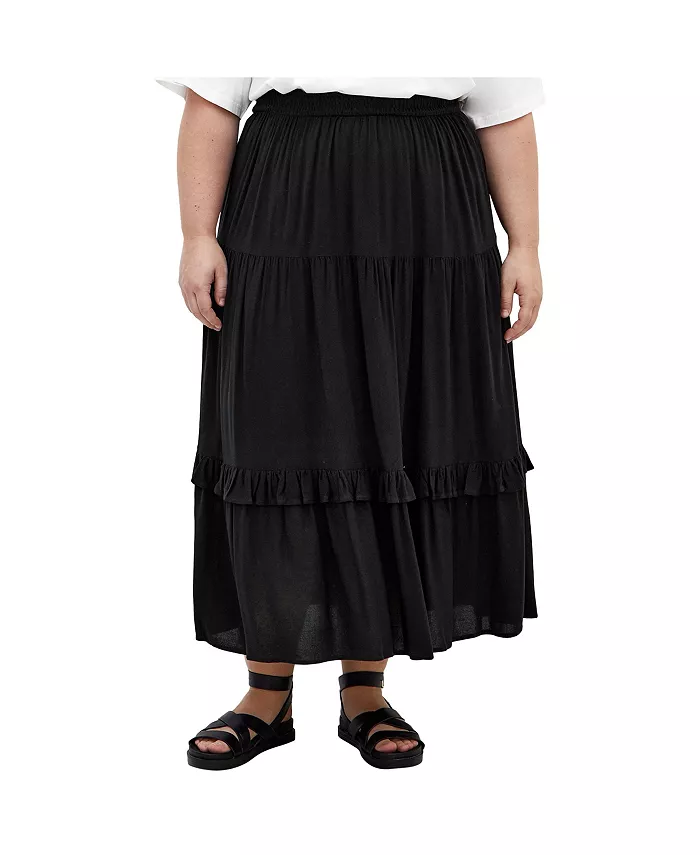 

Юбка Devine Beauty Plus Size CITY CHIC, черный