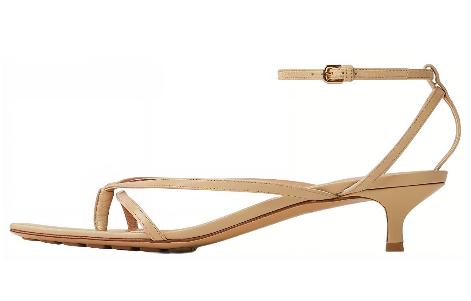 

Сандалии женские Bottega Veneta Square-Toe, бежевый