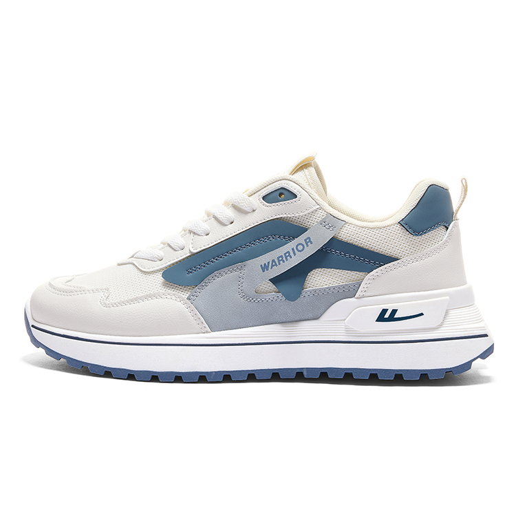 

WARRIOR Мужские повседневные кроссовки low top для увеличения роста, легкие, дышащие, нескользящие, beige gray dusty blue