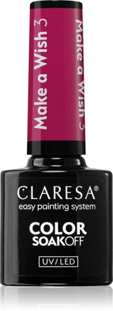 

Гибридный лак для ногтей Claresa SoakOff UV/LED Color Make a Wish, 3 5 g