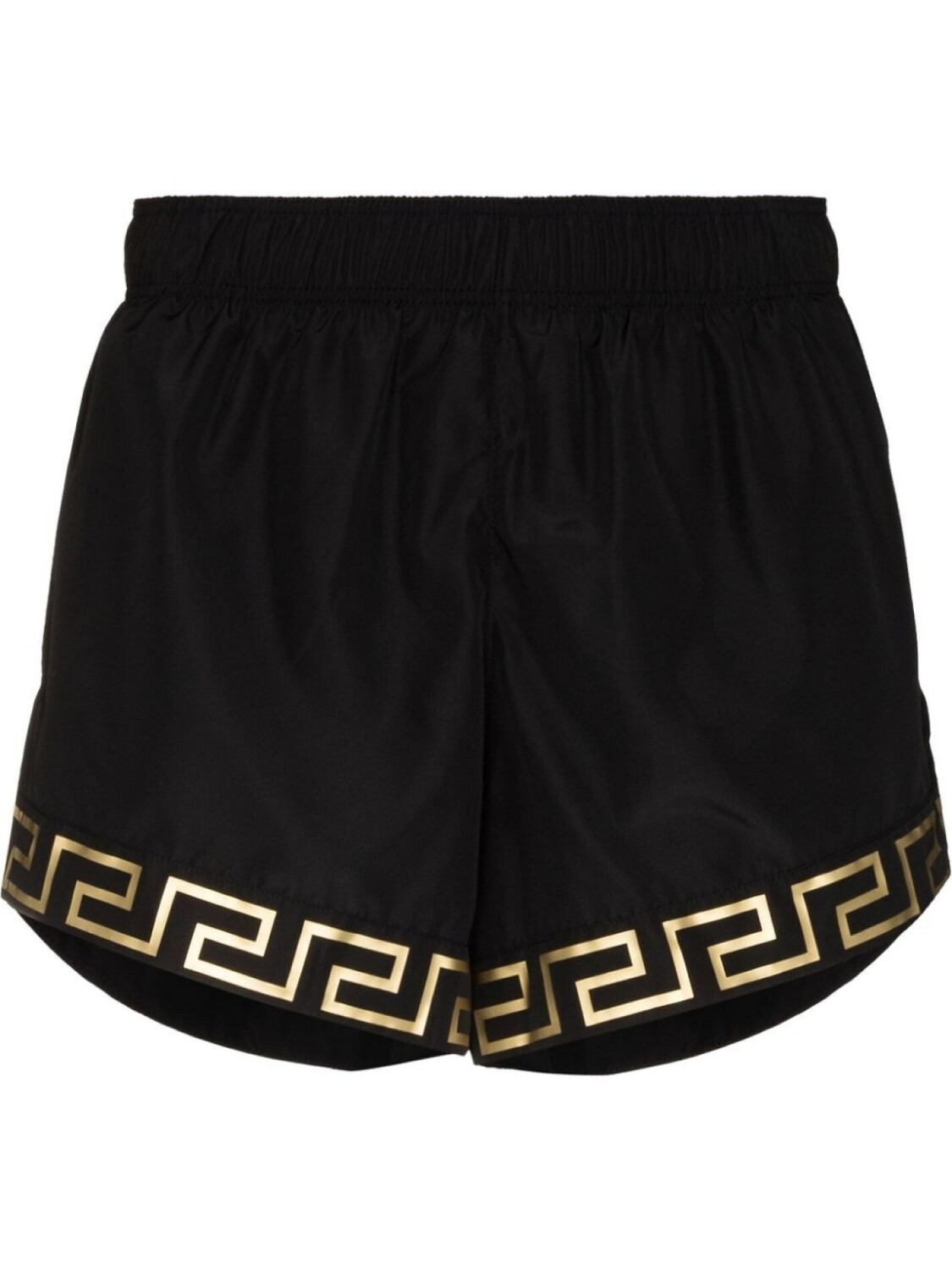 

Versace шорты с узором Greca и логотипом, черный