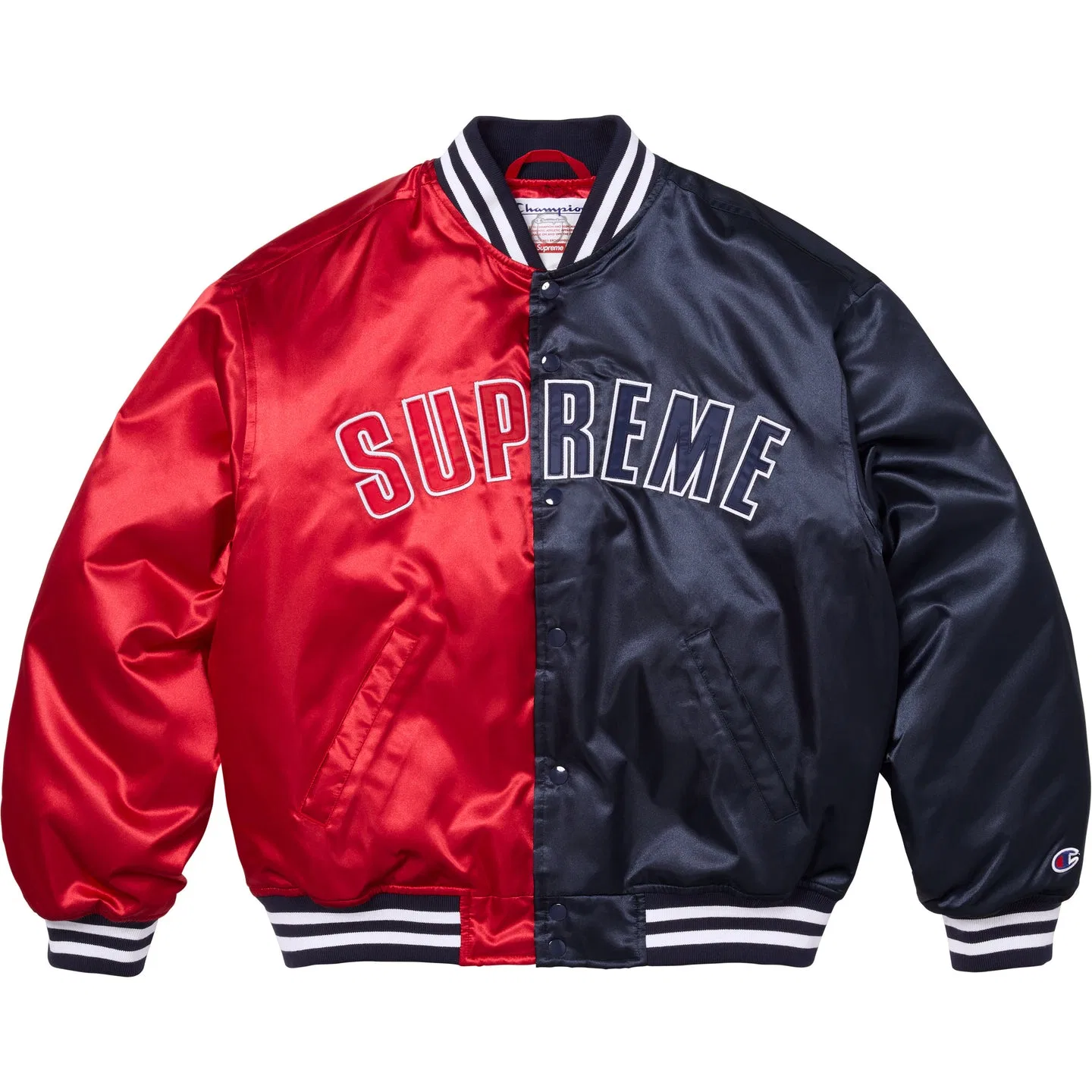 Куртка varsity из сатина Champion SS26 WEEK8, унисекс Supreme, Multicolor