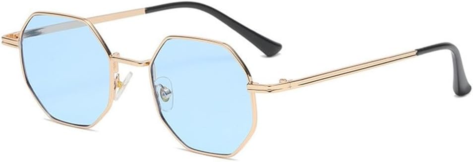 

Винтажные солнцезащитные очки в металлической оправе, модные очки для защиты от солнца на открытом воздухе, для мужчин и женщин, для вождения, рыбалки, спортивные очки с защитой от ультрафиолета UV40 KTUCN, Blue