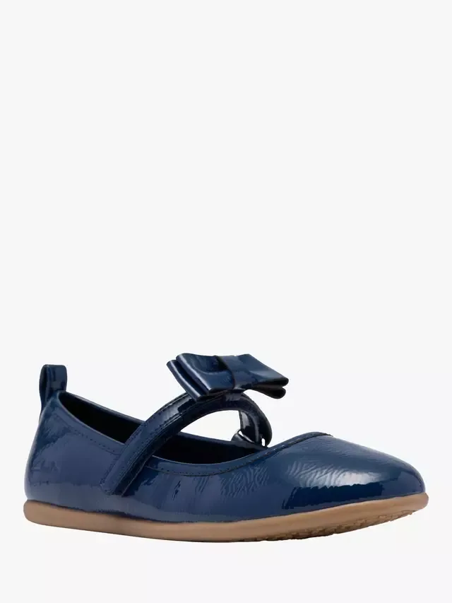 Детские балетные туфли Charm Bow K, темно-синие Clarks — фото 4