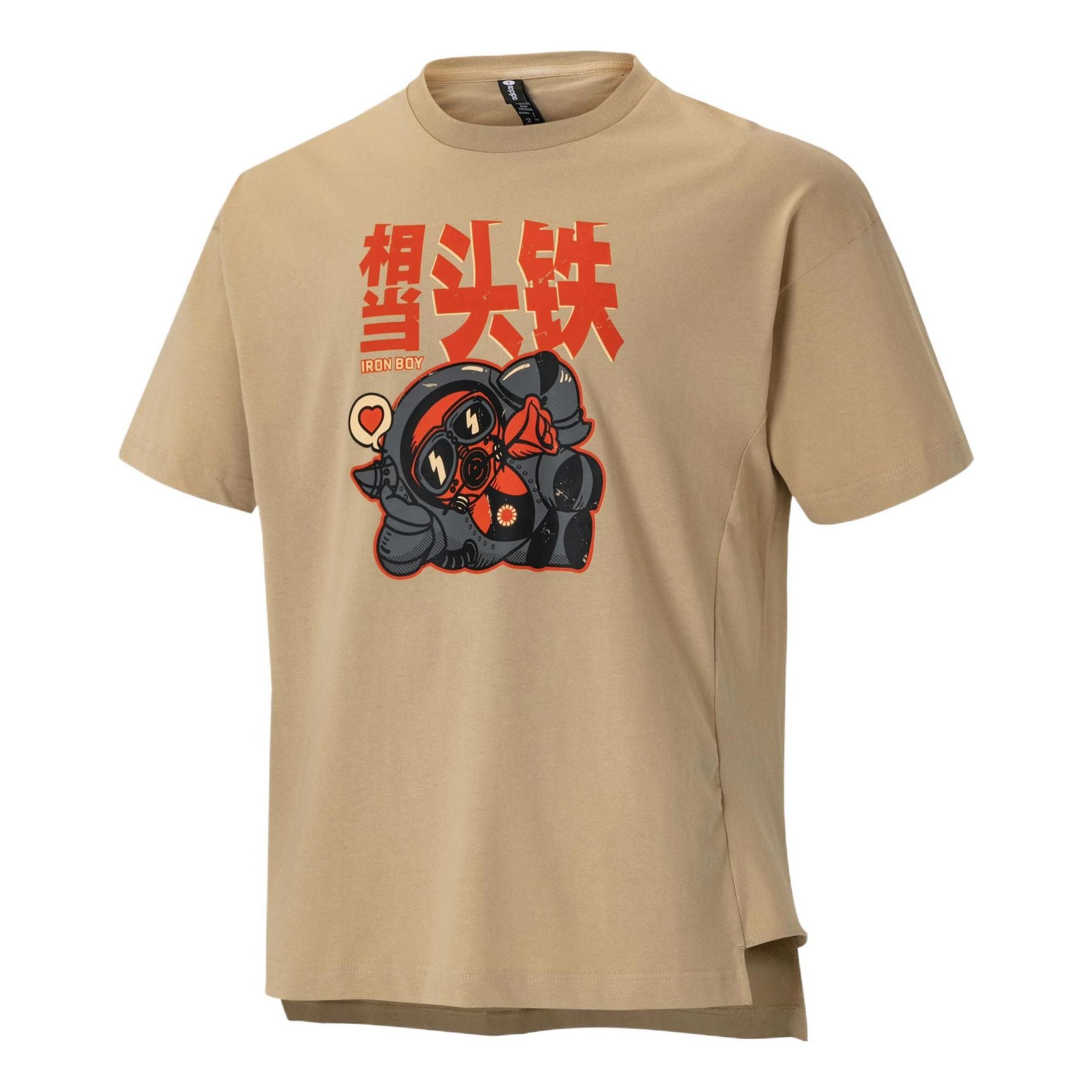 

Футболка adidas neo Cartoon Astronaut Pattern Printing Athleisure Casual Sports Short Sleeve Brown T-Shirt HY4624, коричневый