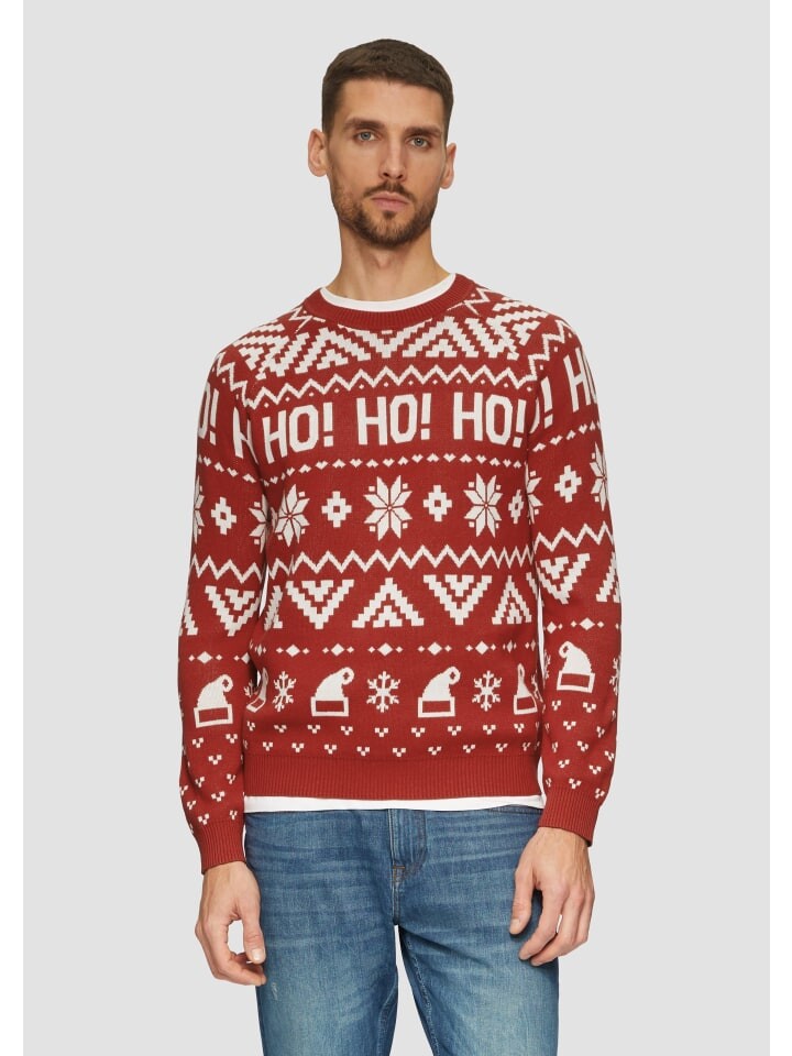

Пуловер s.Oliver Strickpullover langarm, красный