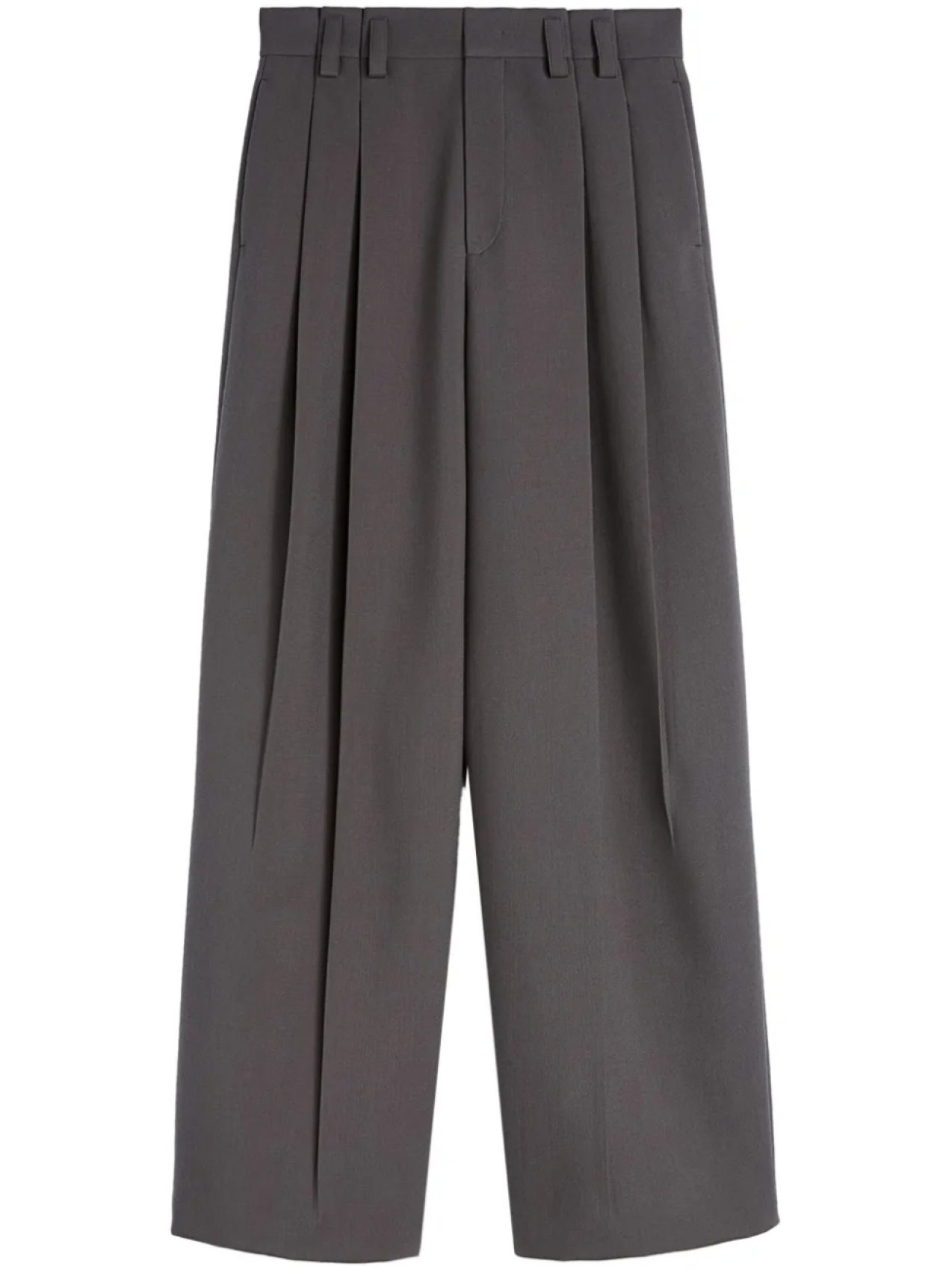 

Jil Sander брюки со складками, серый