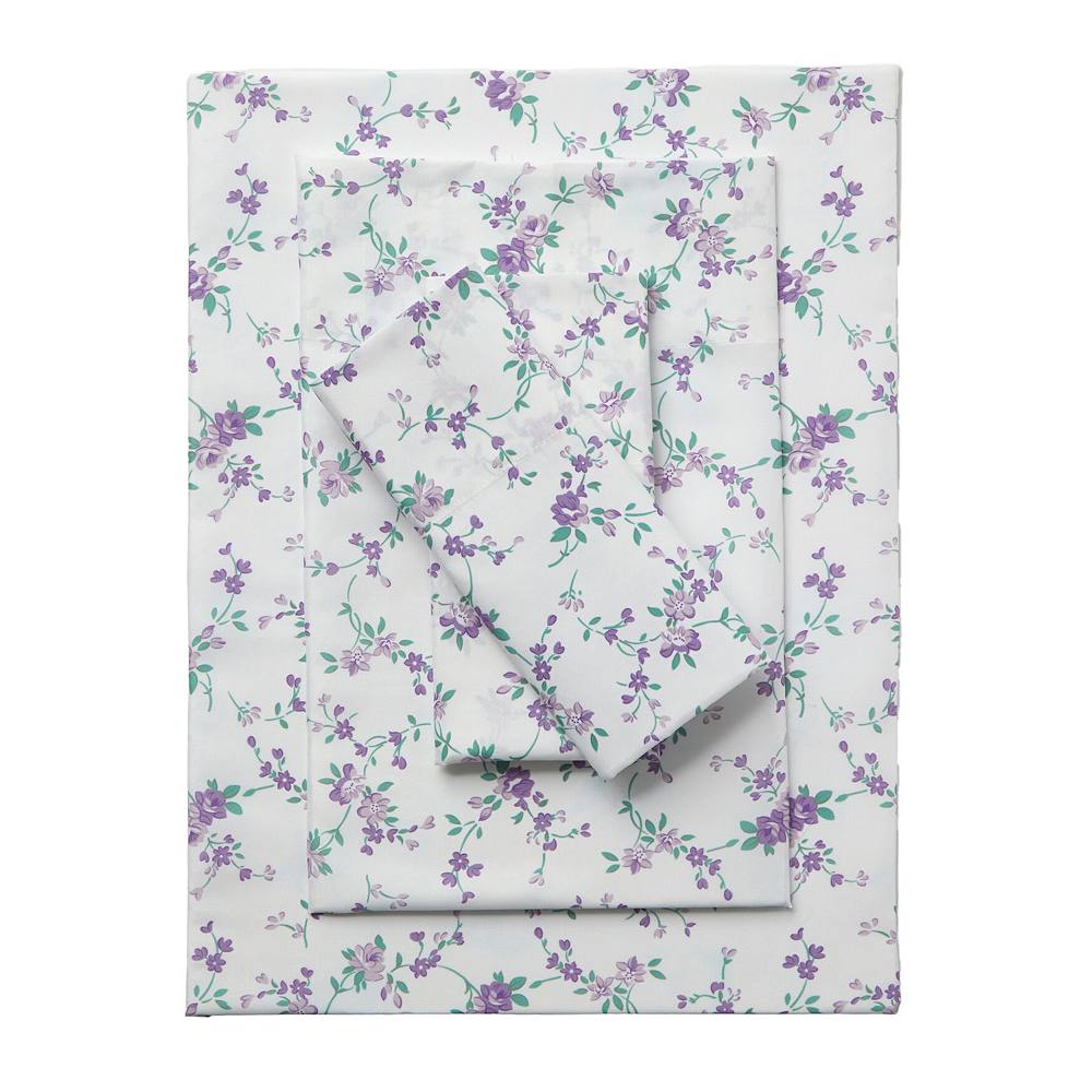 

Комплект простыней с цветочным принтом Brylanehome BrylaneHome, цвет Lavender Floral