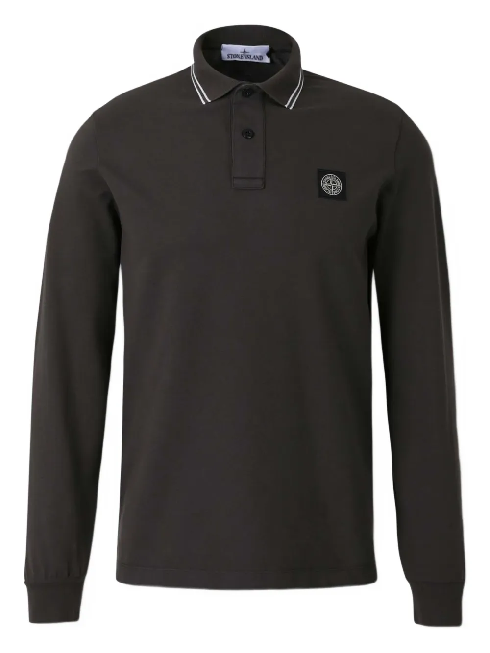 

Рубашка поло с нашивкой-логотипом Stone Island, серый