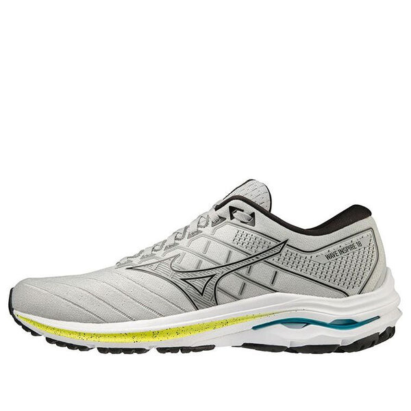 

Кроссовки wave inspire 18 'light gray black yellow' Mizuno, серый