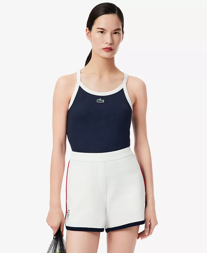 

Женская футболка-майка Logo Slim Fit Lacoste Usa, синий