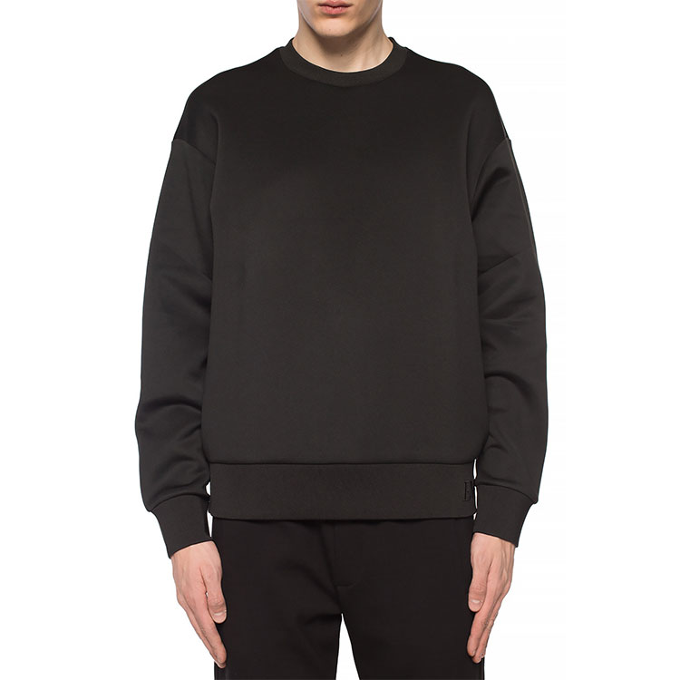 Emporio Armani Мужская толстовка с круглым вырезом, черная, средней толщины, стандартного размера — фото 4
