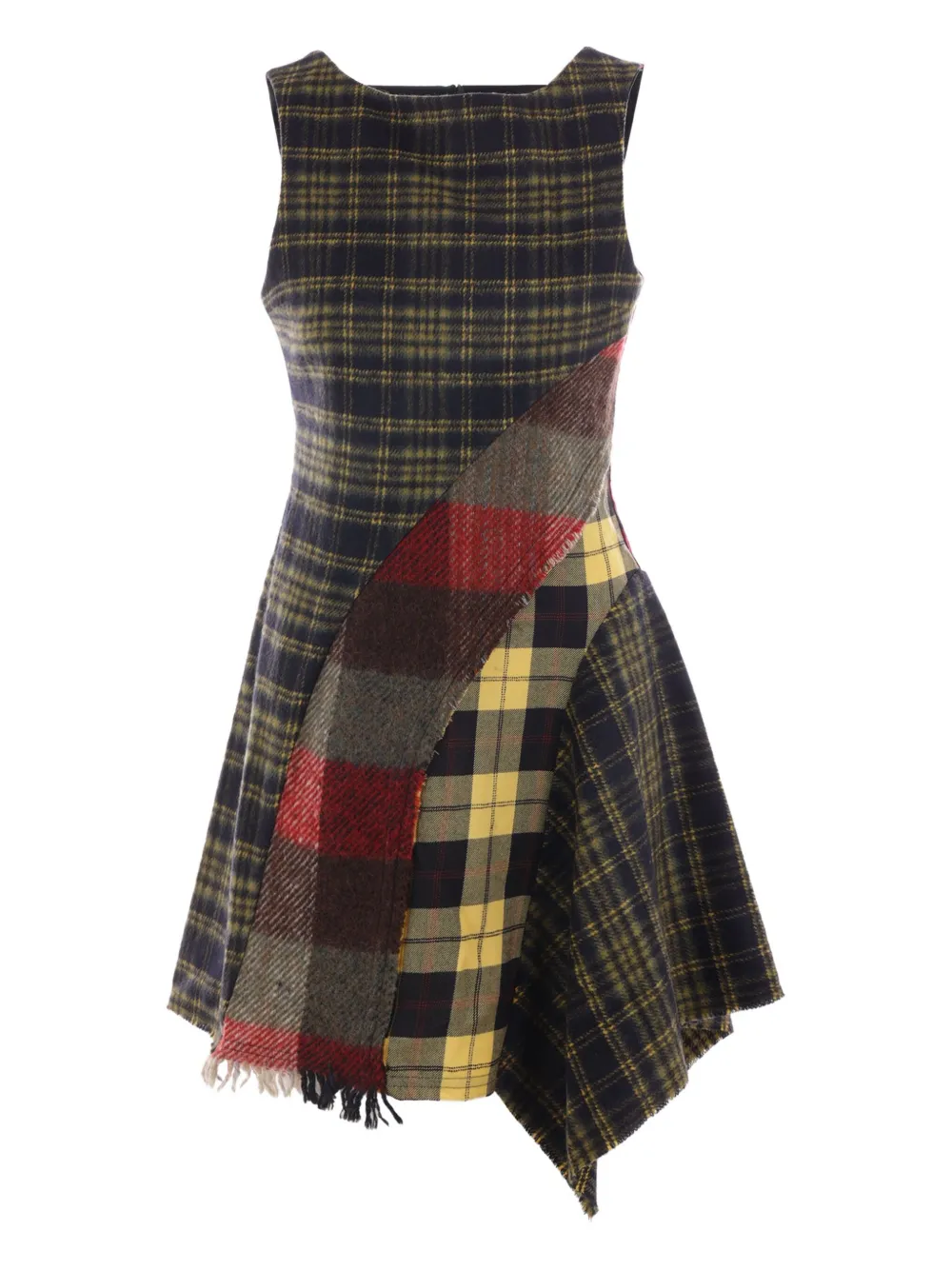 

Шерстяное платье в технике пэчворк Rave Review, синий