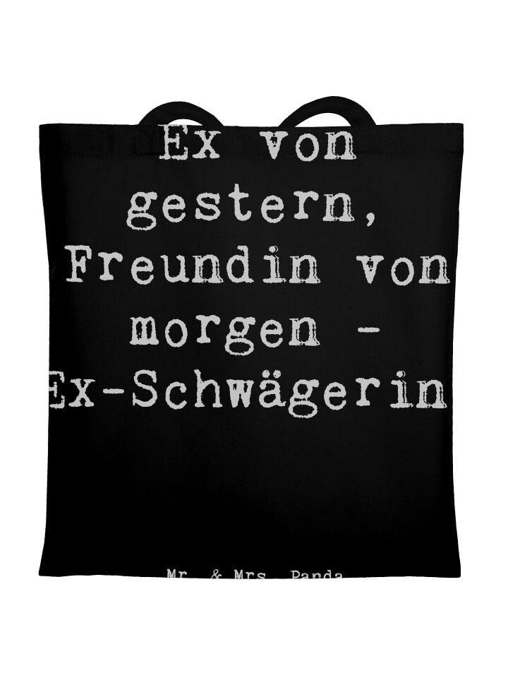 

Сумка для переноски Mr & Mrs Panda Ex Schwägerin Überrascht, черный