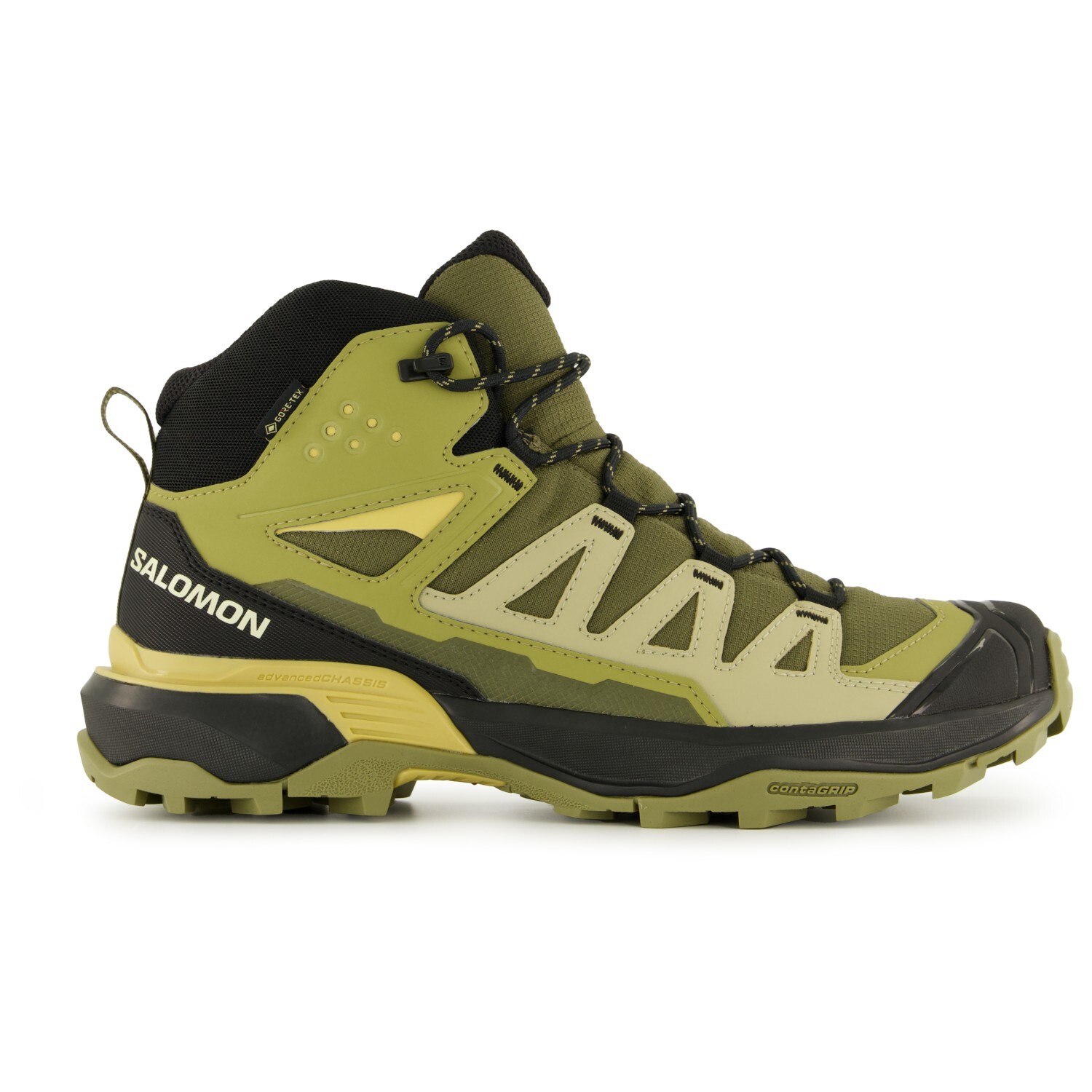 

Ботинки для прогулки Salomon X Ultra 360 Mid GTX, цвет Olive Night/Slate Green/Southern Moss