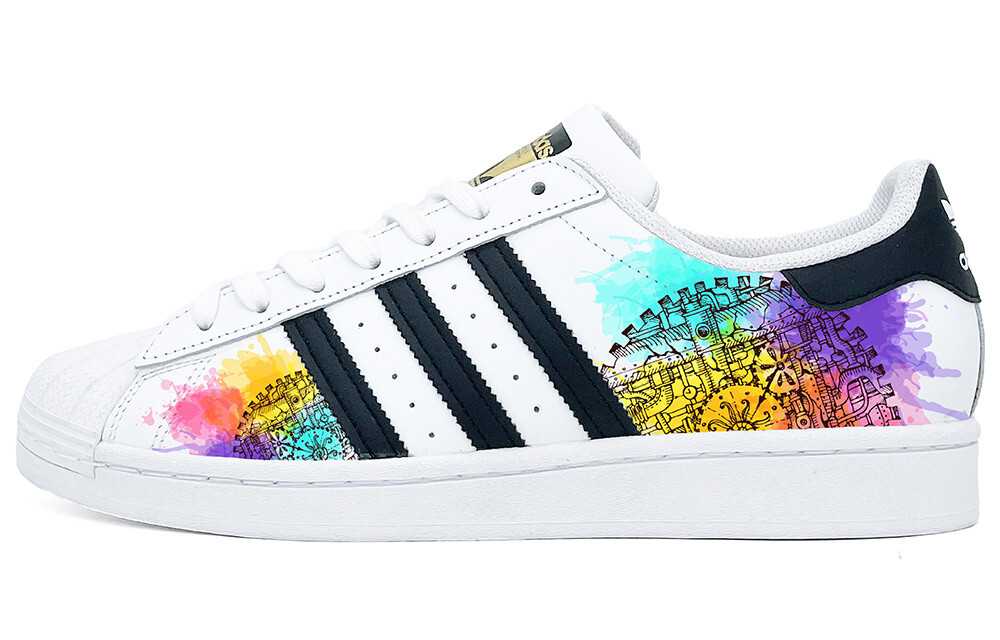 

Кроссовки adidas originals Superstar Series Skateboarding Shoes Unisex Low-top Purple, синий