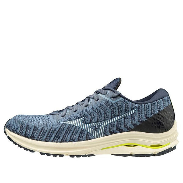 

Кроссовки wave rider 24 waveknit 'navy' Mizuno, синий