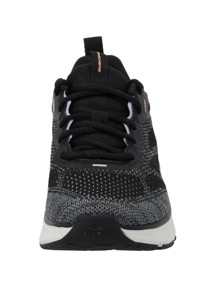 Элегантные туфли на шнуровке Skechers, цвет black knit/lavender trim — фото 4