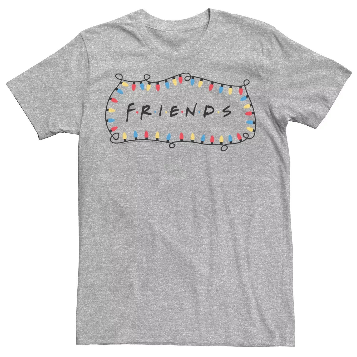 

Мужская футболка с объемным логотипом Friends Christmas Lights Licensed Character