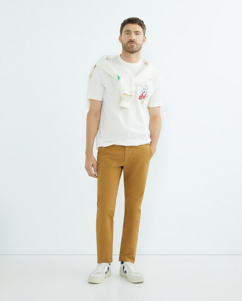 

Однотонные мужские брюки-чиносы без складок Paul Smith
