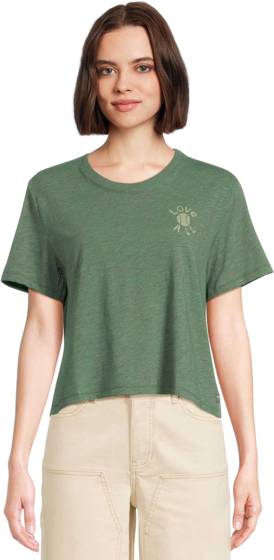 

Футболка Toad&Co Boundless Jersey Short Sleeve Crew, цвет Pasture Love All