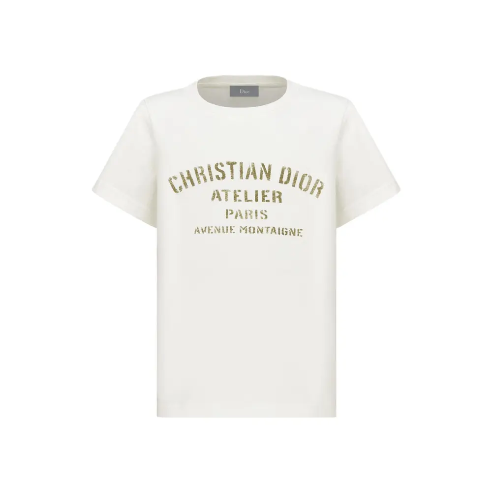 

Детская футболка с круглым вырезом, средней толщины Dior, экрю, Белый, Детская футболка с круглым вырезом, средней толщины Dior, экрю