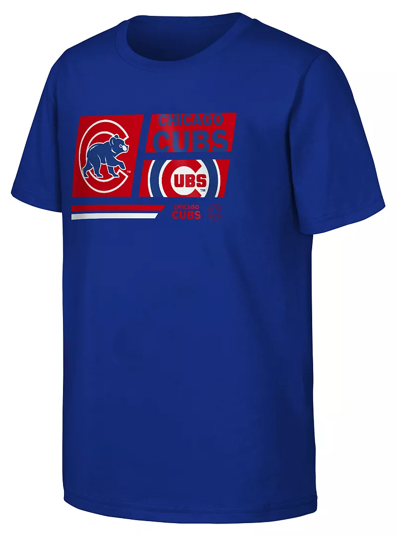 

Молодежная футболка команды MLB Chicago Cubs Royal Multi Hit MLB Team Apparel