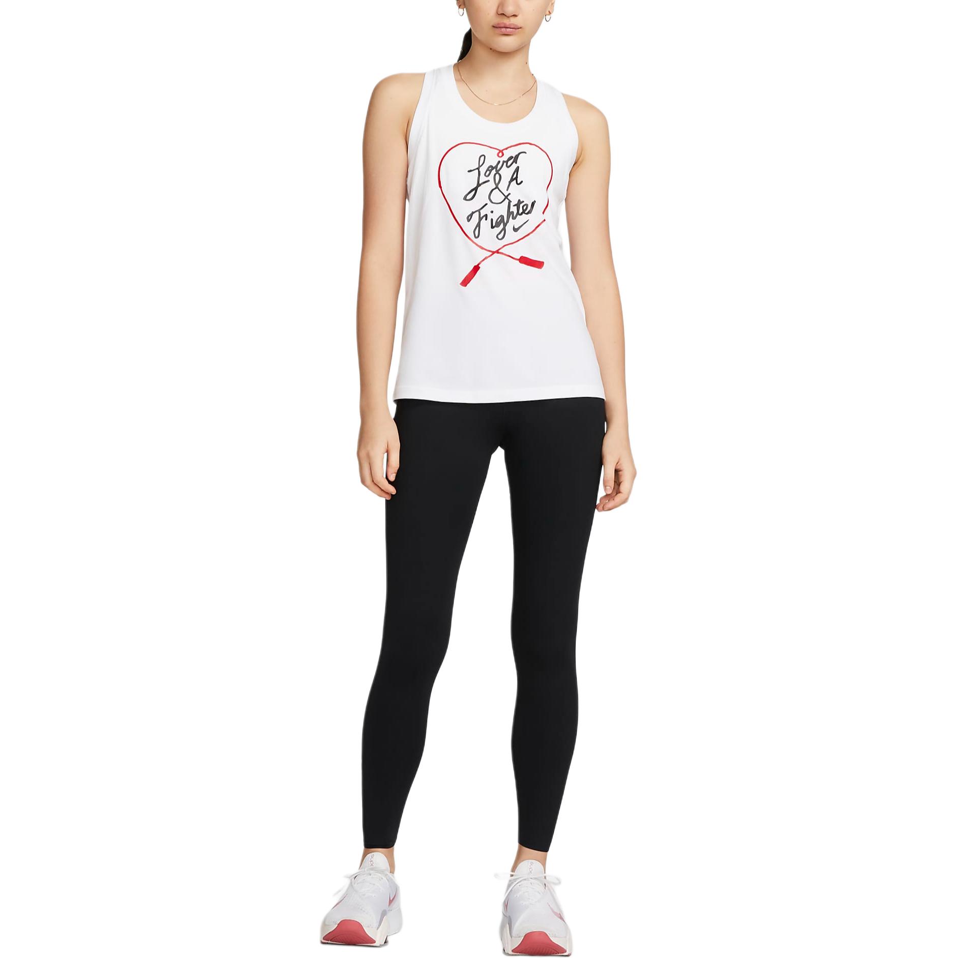 Nike Футболка Dri Fit женская белая — фото 4
