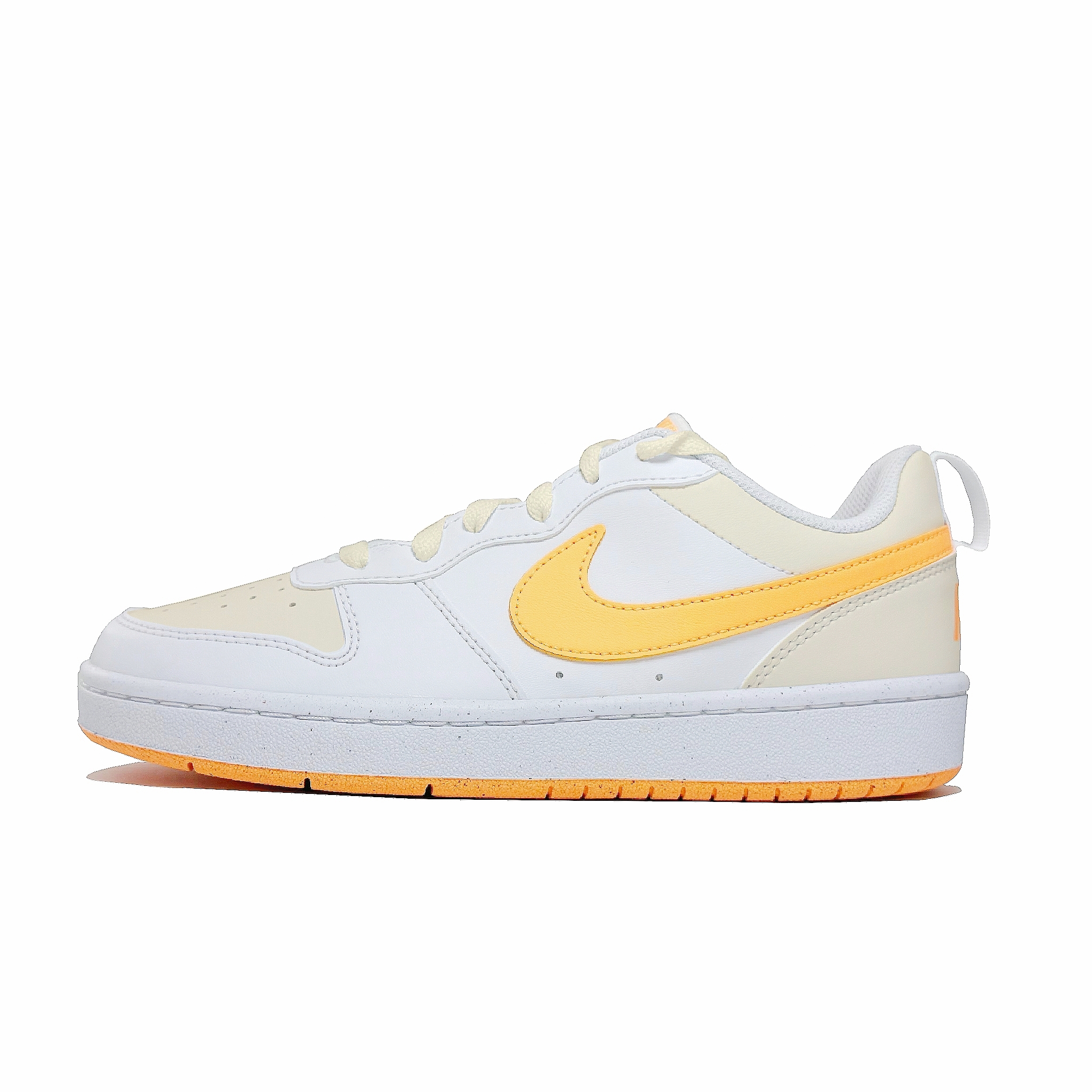 

Nike Кроссовки Court Borough Milk Salt Yellow с низким верхом, устойчивые к скольжению, для скейтбординга, оранжевые, для подростков