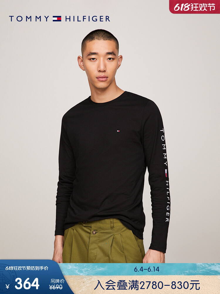 

Футболка мужская Tommy Hilfiger повседневная, черный