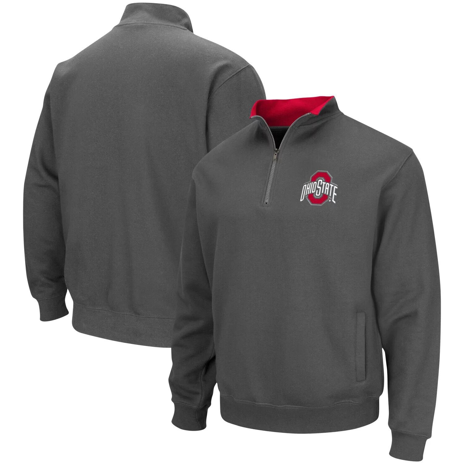 

Мужская темно-серая куртка с молнией четверти и логотипом Ohio State Buckeyes Tortugas Team Colosseum, Серый, Мужская темно-серая куртка с молнией четверти и логотипом Ohio State Buckeyes Tortugas Team Colosseum
