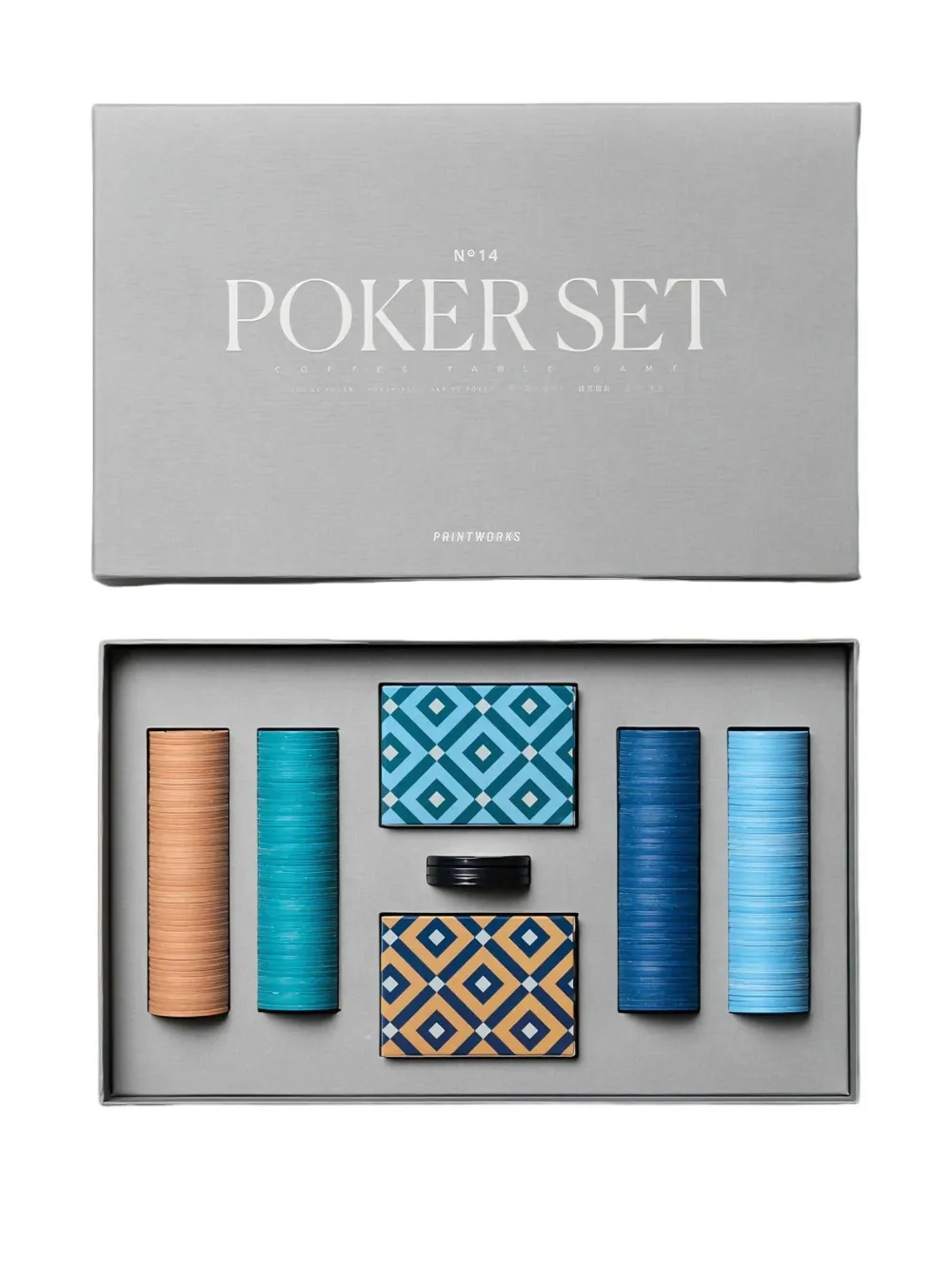 

Классический набор для покера Printworks, серый