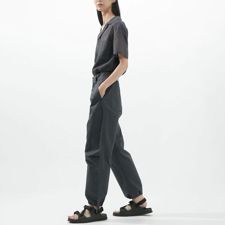 U Collection Повседневные брюки женские темно-серые Uniqlo — фото 3