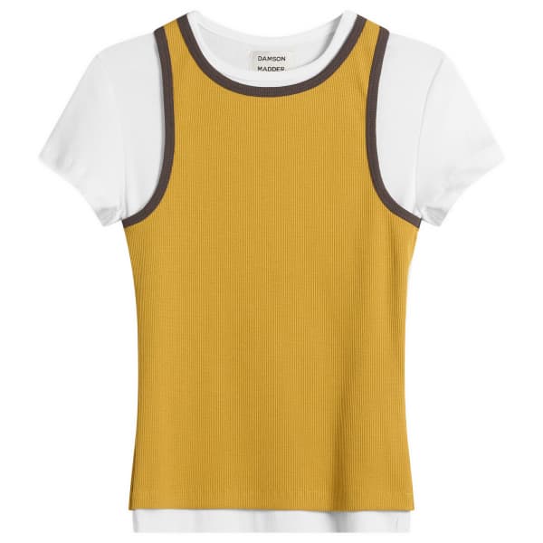 

Многослойная футболка Manon Damson Madder, желтый